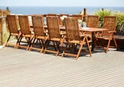 JUTLANDIA Bord YTTRUP B100xL210/300 Hårdträ -Utemöbler affär 108561