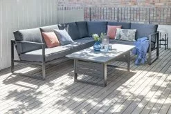 JUTLANDIA Loungeset VONGE 6-sits Svart