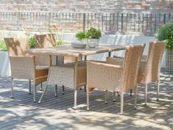 STRIB L150 Bord Natur + 4 AIDT Stol Natur