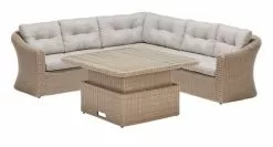 JUTLANDIA Loungeset TAMBOHUSE 5-sits Natur -Utemöbler affär 121849