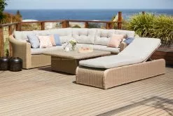 JUTLANDIA Loungeset TAMBOHUSE 5-sits Natur -Utemöbler affär 121854