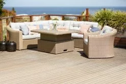 JUTLANDIA Loungeset TAMBOHUSE 5-sits Natur -Utemöbler affär 121856