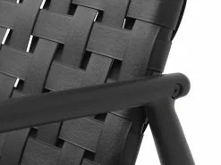 JUTLANDIA Loungestol EDDERUP Svart -Utemöbler affär 150250