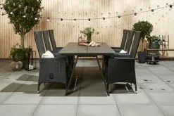 JUTLANDIA Positionsstol SKIVE Svart 8 JUTLANDIA Positionsstol SKIVE Svart -Utemöbler affär 155648