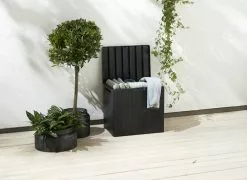 Förvaringsbox HALKEVAD B58xH55xD44 Grå -Utemöbler affär 156051