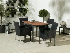 JUTLANDIA Bord YTTRUP B70xL75/126 Hårdträ -Utemöbler affär 160077