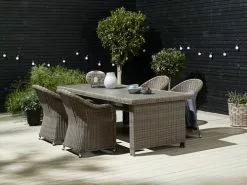 JUTLANDIA GAMMELBY L225 Bord Grå + 4 GAMMELBY Stol Grå