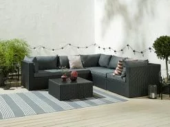 Loungebord AJSTRUP B70xL70 Svart -Utemöbler affär 160318