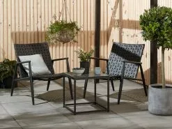 JUTLANDIA Loungestol EDDERUP Svart -Utemöbler affär 160325