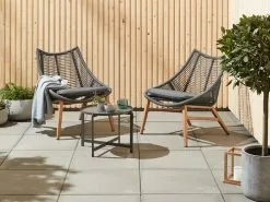 JUTLANDIA Loungestol DANNEMARE Grå -Utemöbler affär 160359 1