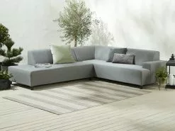 JUTLANDIA Loungesoffa UHRE 6-sits Ljusgrå Allväders -Utemöbler affär 160477