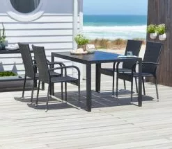 JUTLANDIA Bord MADERUP B90xL150 Svart -Utemöbler affär 160991 1