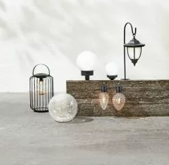 Solcellslampa HAVSVALE Ø20xH29 Klar 14 Solcellslampa HAVSVALE Ø20xH29 Klar -Utemöbler affär 165203