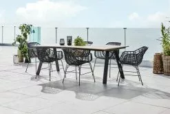 JUTLANDIA FAUSING L220 Bord Natur + 4 ILDERHUSE Stol Svart 9 JUTLANDIA FAUSING L220 Bord Natur + 4 ILDERHUSE Stol Svart -Utemöbler affär 178533