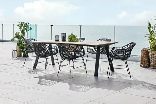 JUTLANDIA FAUSING L220 Bord Natur + 4 ILDERHUSE Stol Svart 6 JUTLANDIA FAUSING L220 Bord Natur + 4 ILDERHUSE Stol Svart - Bild 4