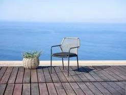 JUTLANDIA Stapelstol FASTRUP Svart -Utemöbler affär 178595