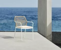 JUTLANDIA Stapelstol FASTRUP Vit -Utemöbler affär 178596