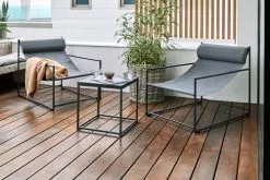 Loungestol OPPSAL Grå -Utemöbler affär 178774