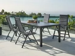 JUTLANDIA HAGEN L214 Bord Grå + 4 MYSEN Stol Grå