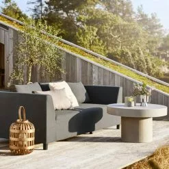 JUTLANDIA Loungesoffa ODDE 3-sits Mörkgrå Allväders -Utemöbler affär 182643