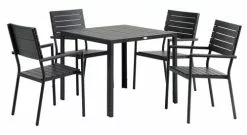 JUTLANDIA Bord MADERUP B90xL90 Svart -Utemöbler affär 199016 1