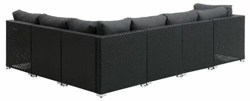 Loungeset I Moduler EG 6-sits Svart 5 Loungeset I Moduler EG 6-sits Svart - Bild 3