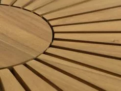 Bord BASTRUP Ø120 Natur/svart -Utemöbler affär 199153