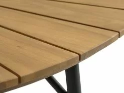 Bord BASTRUP Ø120 Natur/svart -Utemöbler affär 199154