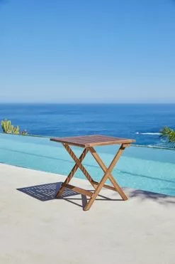 Sidobord UBJERG B46xL46xH46 Hårdträ -Utemöbler affär 201389