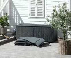 Dynbox BERGEN B197xH76xD71 Svart -Utemöbler affär 201395