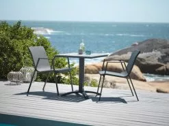 JUTLANDIA Cafébord HOBRO B70xL70 Grå -Utemöbler affär 201477