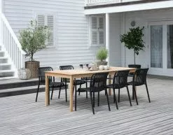 Stapelstol NABBEN Svart -Utemöbler affär 201786