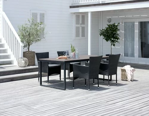 NESSKOGEN L210 Bord Brun + 4 AIDT Stol Svart 6 NESSKOGEN L210 Bord Brun + 4 AIDT Stol Svart - Bild 4