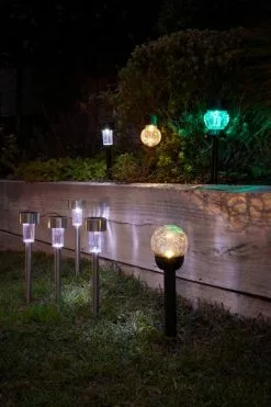 Solcellslampa NATTERGAL Ø6xH14 Klar -Utemöbler affär 202055