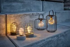 Solcellslampa RUGDE Ø24xH29 Svart -Utemöbler affär 214761 1