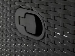 JUTLANDIA Loungestol DOVRE Svart -Utemöbler affär 93401