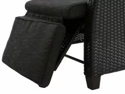 JUTLANDIA Loungestol DOVRE Svart -Utemöbler affär 93404